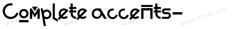 Complete accents字体转换